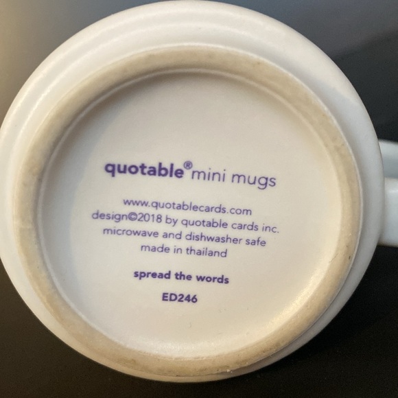 Quotables Mini Mug "Do More Of What Makes Happy" Raindow Espresso Cup - Picture 5 of 7